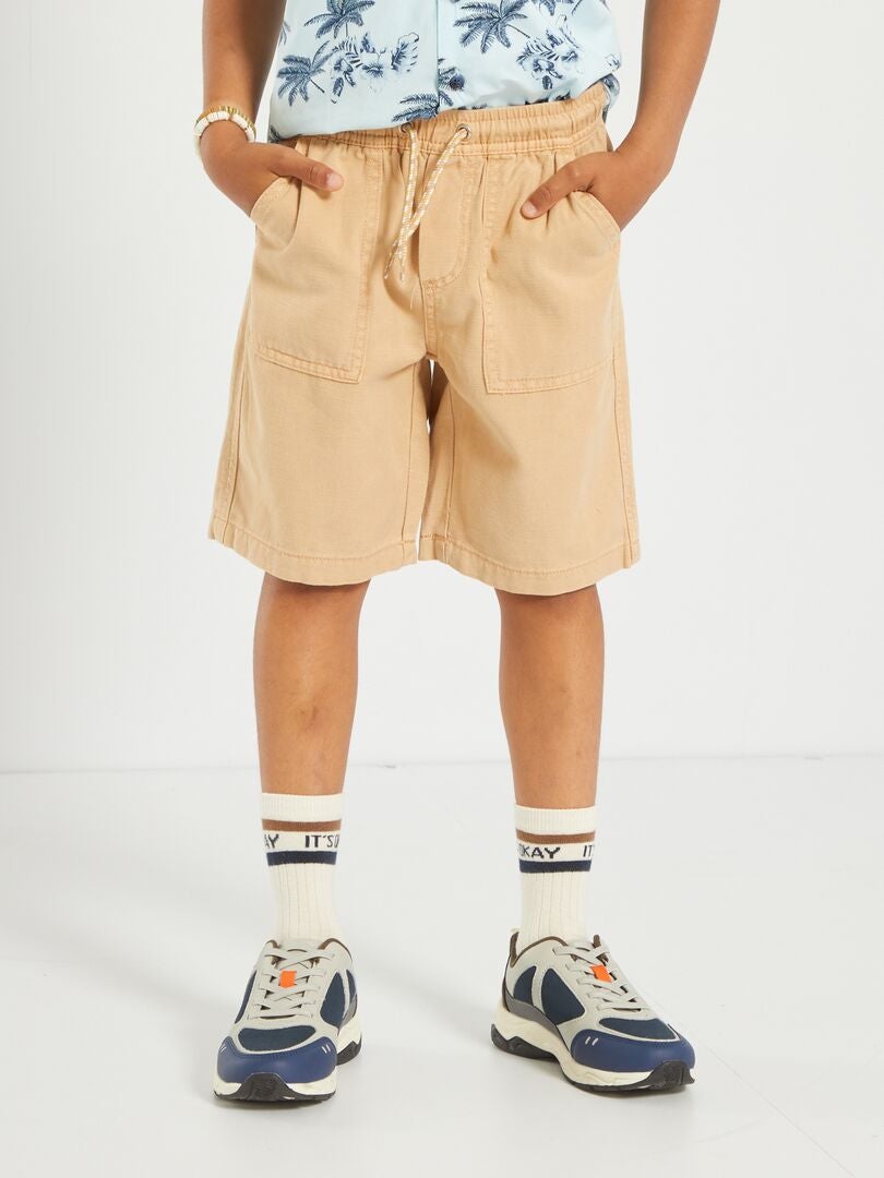 Short jean beige Bambini Abbigliamento bambina Pantaloni e salopette Pantaloncini e pantaloni corti Kiabi Pantaloncini e pantaloni corti 