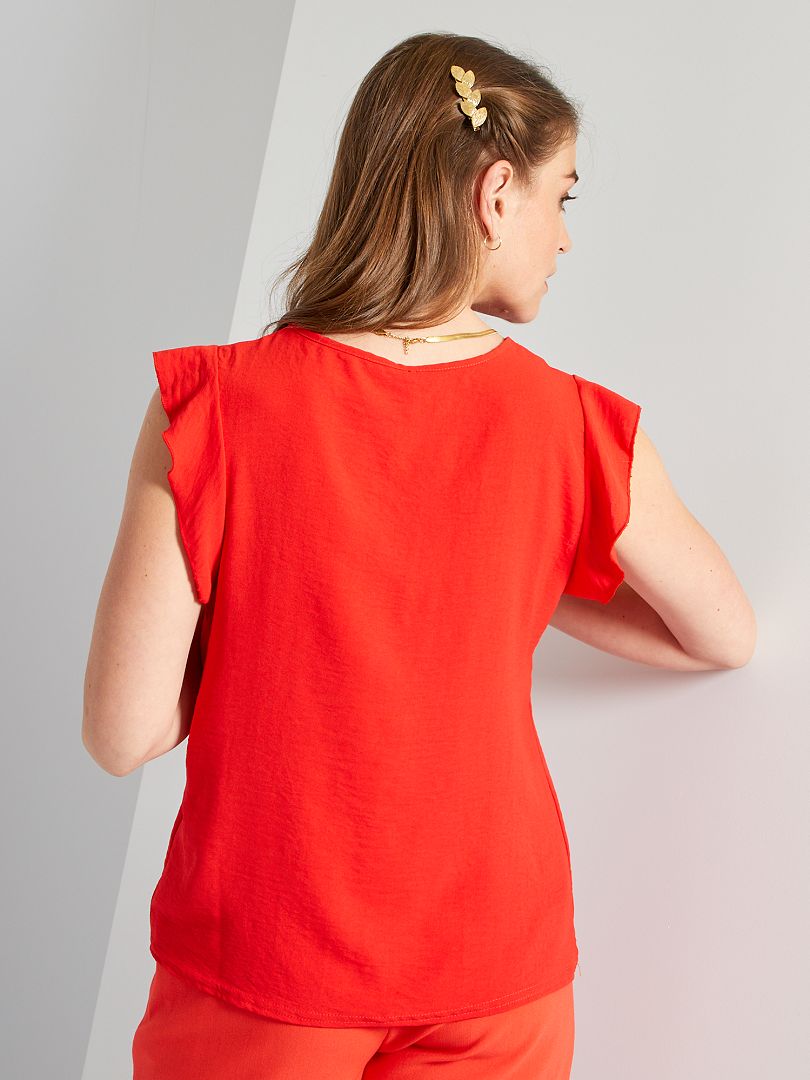 Miinto Donna Abbigliamento Bluse e tuniche Bluse Blouses Rosso Taglia: L Donna 