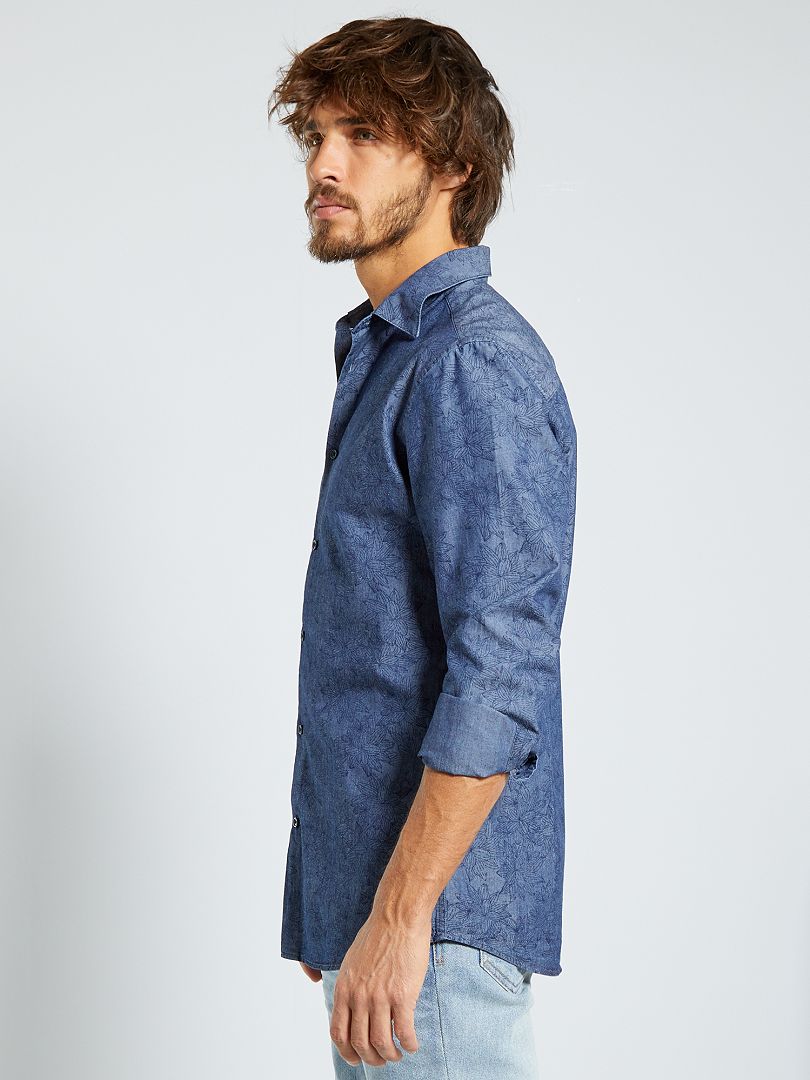 sconto 91% Blu S Zara Camicia MODA UOMO Camicie & T-shirt Jeans 