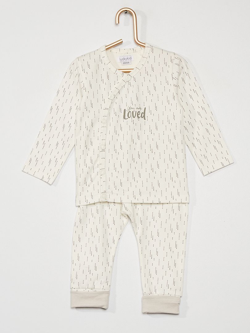 Pyjama kiabi 18 mois Bambini Abbigliamento bambino Indumenti da notte Pigiamoni Kiabi Pigiamoni 