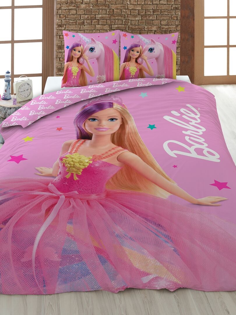 Completo letto 'Barbie' - 1 piazza - ROSA - Kiabi - 30.00€