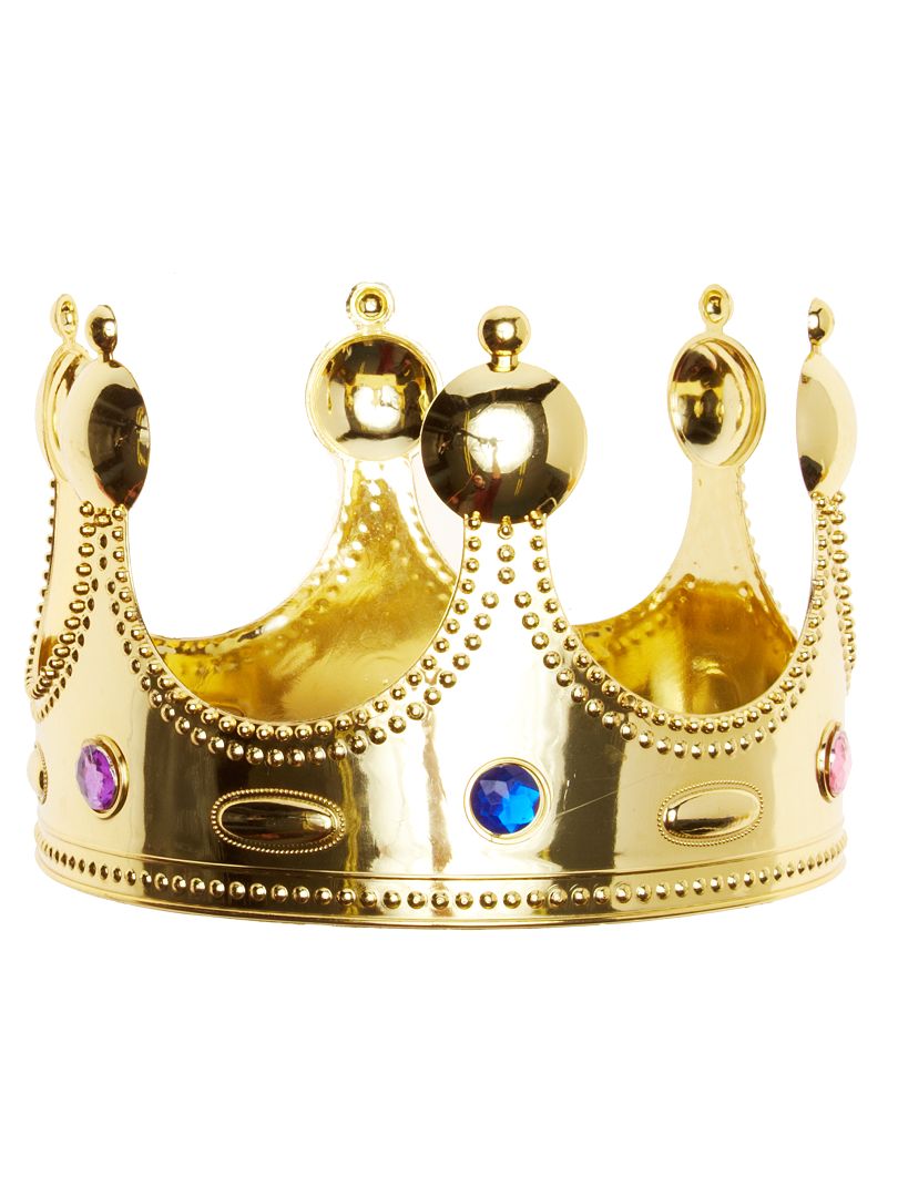 Corona da re con finte Pietre preziose per Adulto 