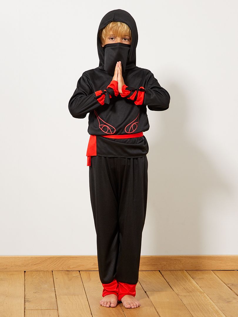 Costume guerriero ninja - nero/rosso - Kiabi - 10.00€