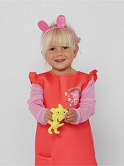 Costume per bambina rosa colore motivo Peppa Pig 