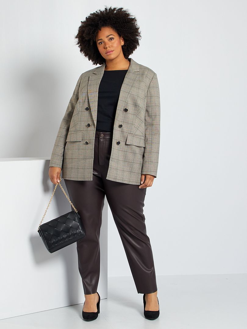 Giacca in lana marrone Donna Vestiti Completi e blazer Blazer Giacca Blazer 