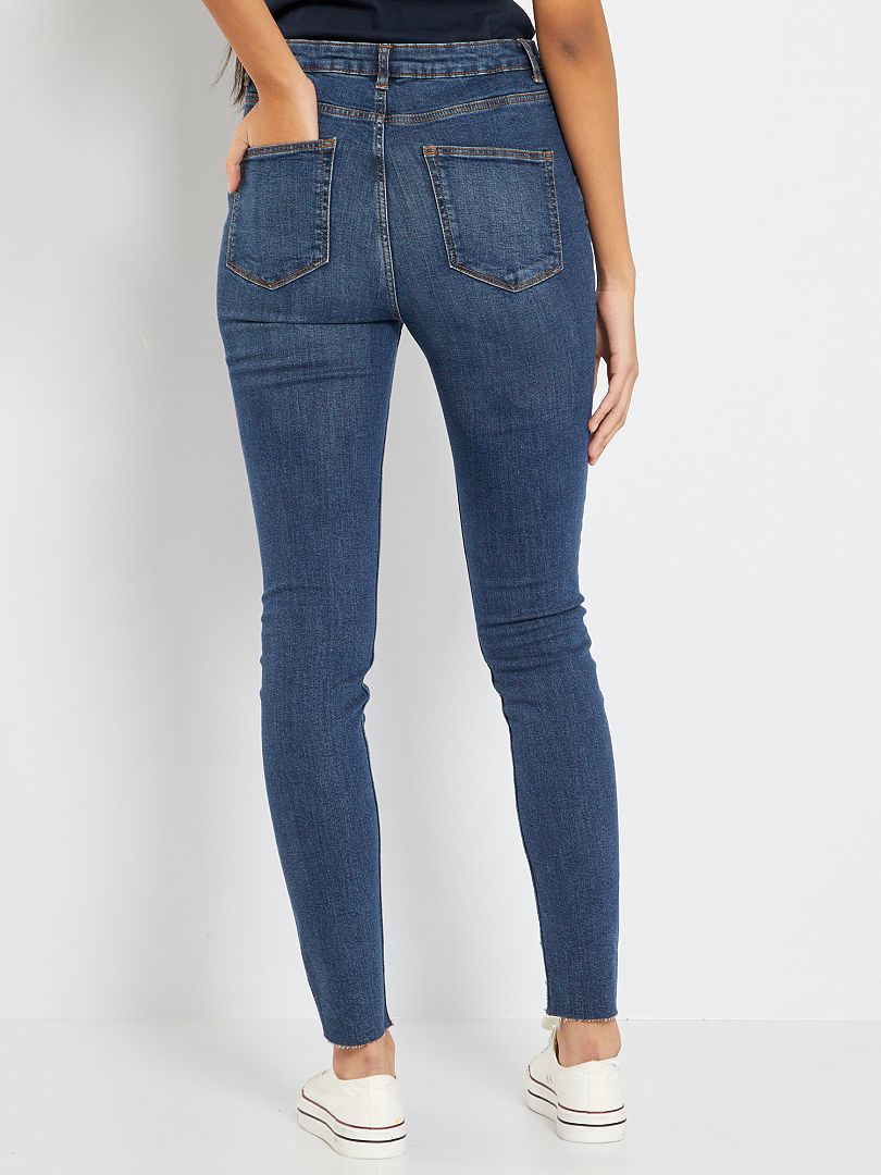 jeans a vita molto alta skinny azzurriStradivarius in Denim di colore Blu Donna Abbigliamento da Jeans da Jeans skinny Tall 