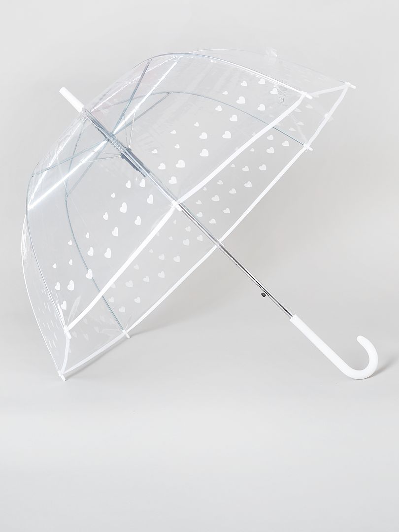 Ombrello trasparente stampato - BIANCO - Kiabi - 8.00€