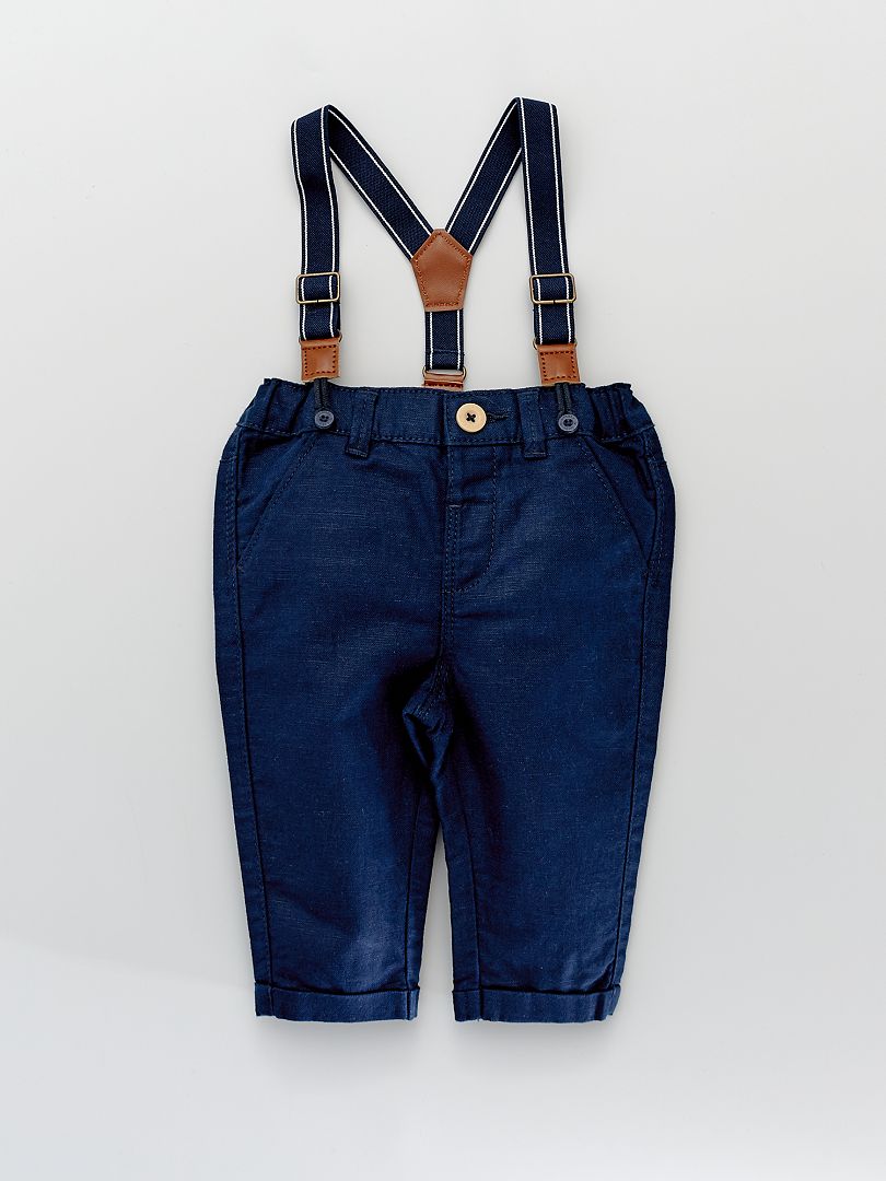 Zara Neonati Abbigliamento Pantaloni e jeans Pantaloni Pantaloni con bretelle 