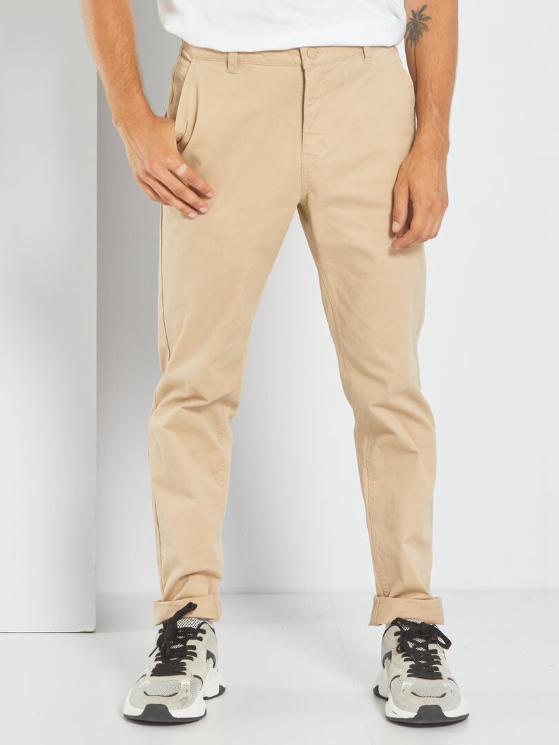Pantalone Chino in twill di cotone con monogramma Giglio.com Bambino Abbigliamento Pantaloni e jeans Pantaloni Pantaloni chinos 