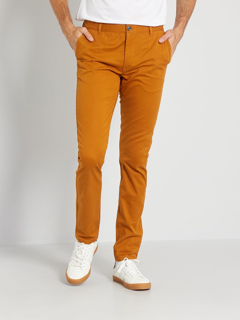 Arancione 52 MODA UOMO Pantaloni NO STYLE EU: 46 Kiabi Pantaloni chino sconto 76% 