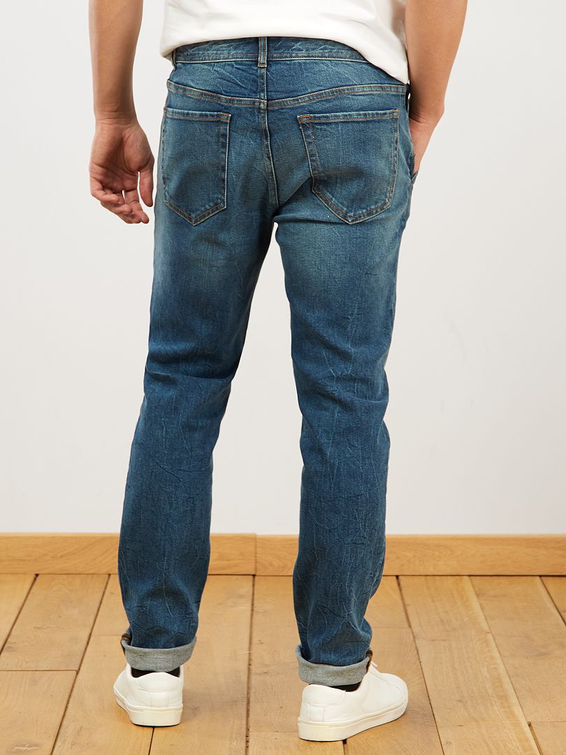 Blu Farfetch Abbigliamento Pantaloni e jeans Pantaloni Pantaloni chinos Chino slim 