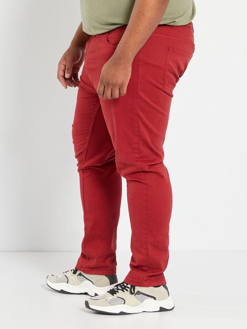 Pantaloni slim Rosso Farfetch Donna Abbigliamento Pantaloni e jeans Pantaloni Pantaloni slim & skinny 