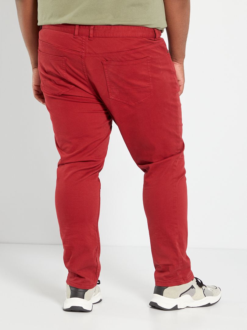 Pantaloni slim Farfetch Donna Abbigliamento Pantaloni e jeans Pantaloni Pantaloni slim & skinny Rosso 