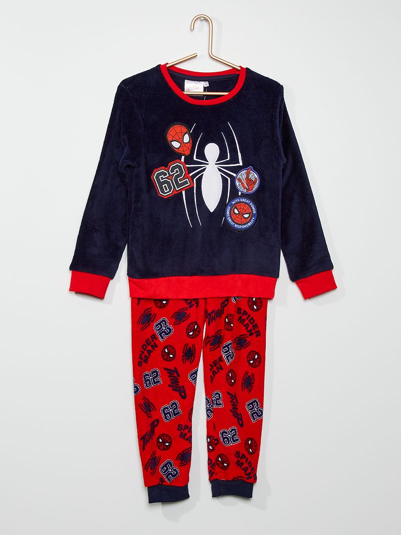 Set di 2 pezzi per bambini Boys Spider-Man Pajama Abbigliamento Abbigliamento bambina Pigiami e vestaglie Pigiami Camicie da notte e top 