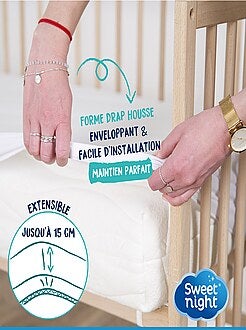 Proteggi-materasso impermeabile per bebè - BIANCO - Kiabi - 12.00€