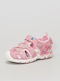 Bambini Abbigliamento bambina Scarpe Sandali Gémo Sandali Sandalettes rose brillante 