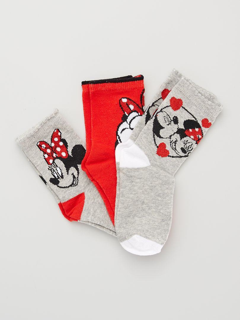 confezione da 3 paia di calzini Disney Minnie 