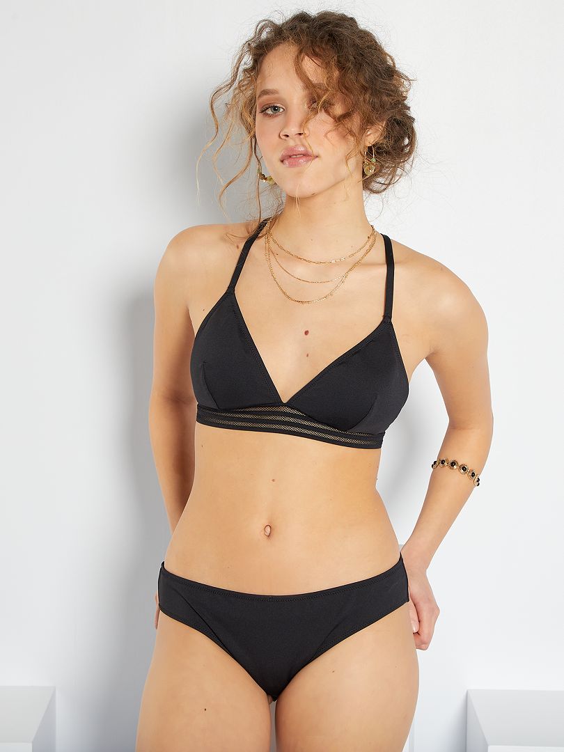Donna Abbigliamento da Lingerie da Slip e intimo Slip bikini a vita altaHaight in Materiale sintetico di colore Nero 
