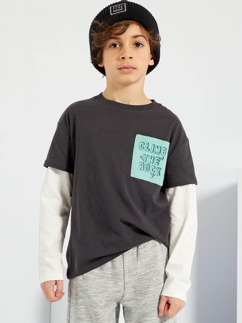 Per bambina Next Grigio Viscosa Di Base T-shirt Taglia 12 anni Girocollo-CREDERE co 