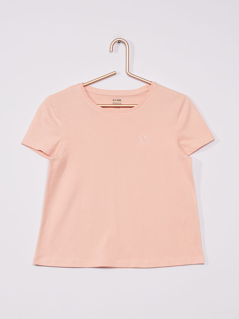 MODA BAMBINI Camicie & T-shirt Basic Rosa 108-113 sconto 60% Kiabi T-shirt 
