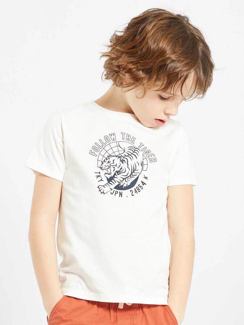 Mango Bambina Abbigliamento Top e t-shirt T-shirt T-shirt a maniche corte Maglietta cotone stampa 