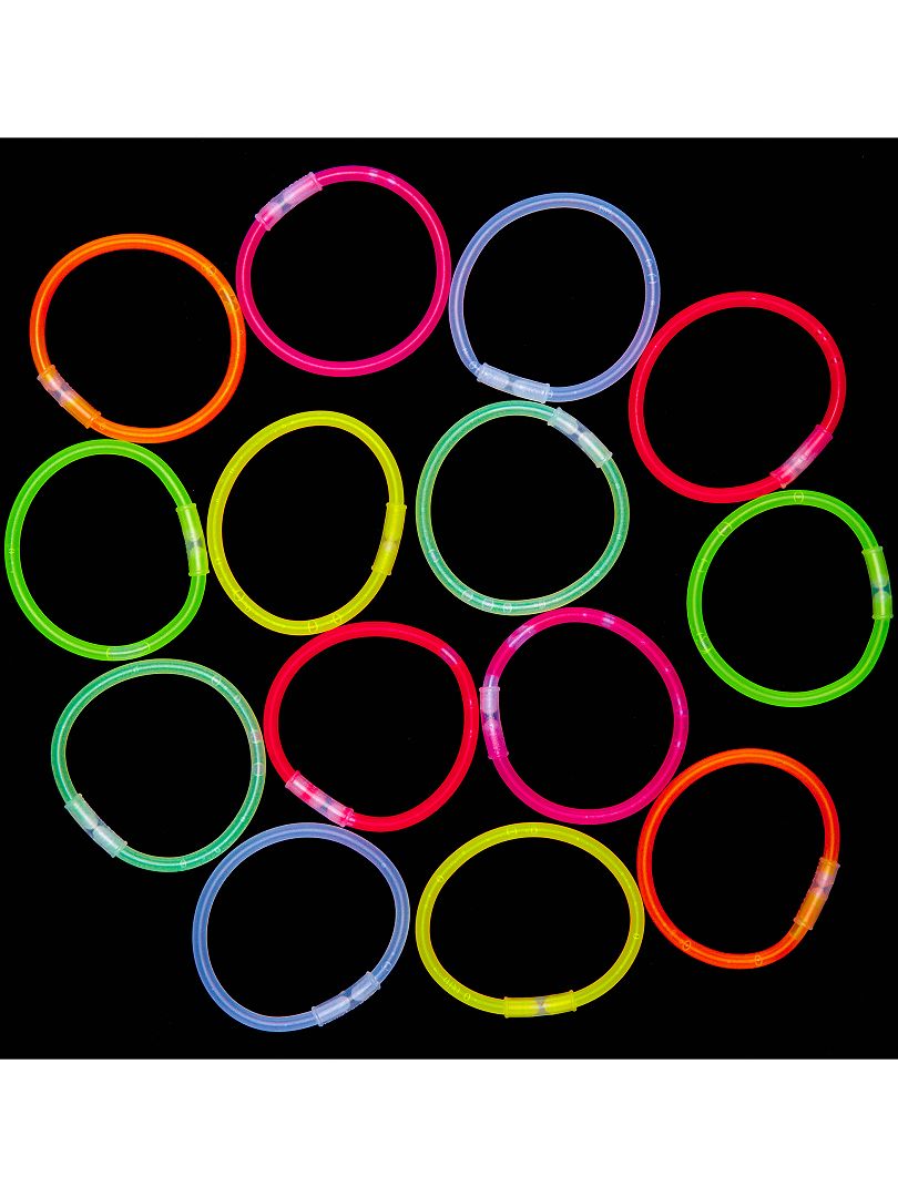 Tubo 15 braccialetti luminosi - multicolore - Kiabi - 3.00€